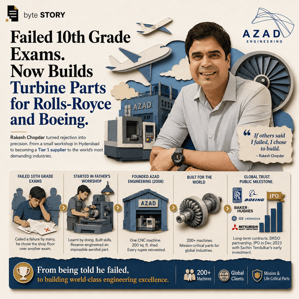 The 10th-Grade Dropout Who Now Supplies Rolls-Royce and Boeing